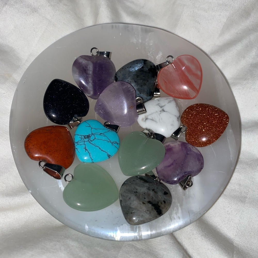Hearts ♥️ crystals description below